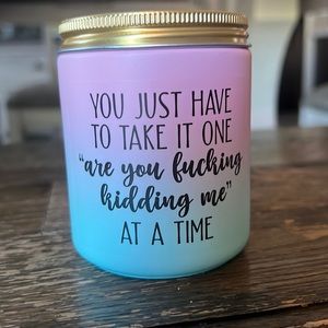 Lavender scented candle